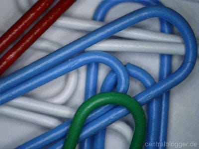 Kleiner Haufen Büroklammern Kleiner Haufen Büroklammern