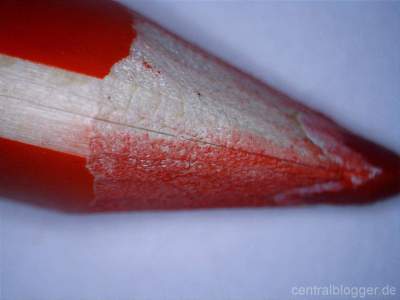 Rote Bleistift Spitze