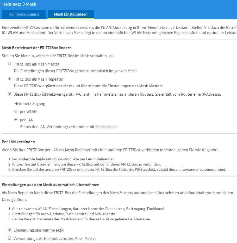 WLAN Mesh  AVM Deutschland